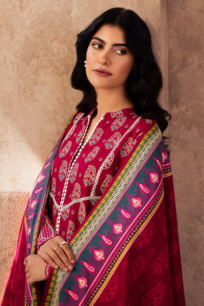 Zellbury | Unstitched 3 Piece Viscose | Embroidered Shirt Shalwar Dupatta - 0228 -  Zellbury Women Essential Unstitched - Original Designer Dress - House of Maryam