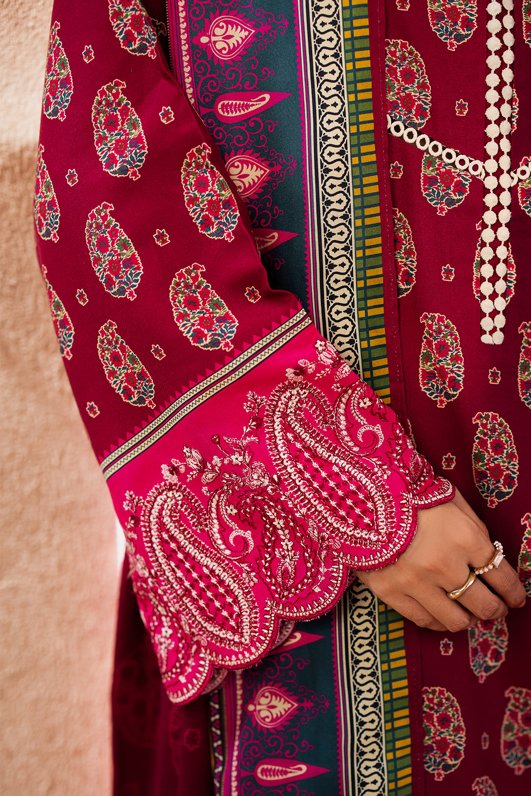 Zellbury | Unstitched 3 Piece Viscose | Embroidered Shirt Shalwar Dupatta - 0228 -  Zellbury Women Essential Unstitched - Original Designer Dress - House of Maryam