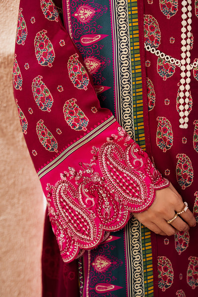 Zellbury | Unstitched 3 Piece Viscose | Embroidered Shirt Shalwar Dupatta - 0228 -  Zellbury Women Essential Unstitched - Original Designer Dress - House of Maryam