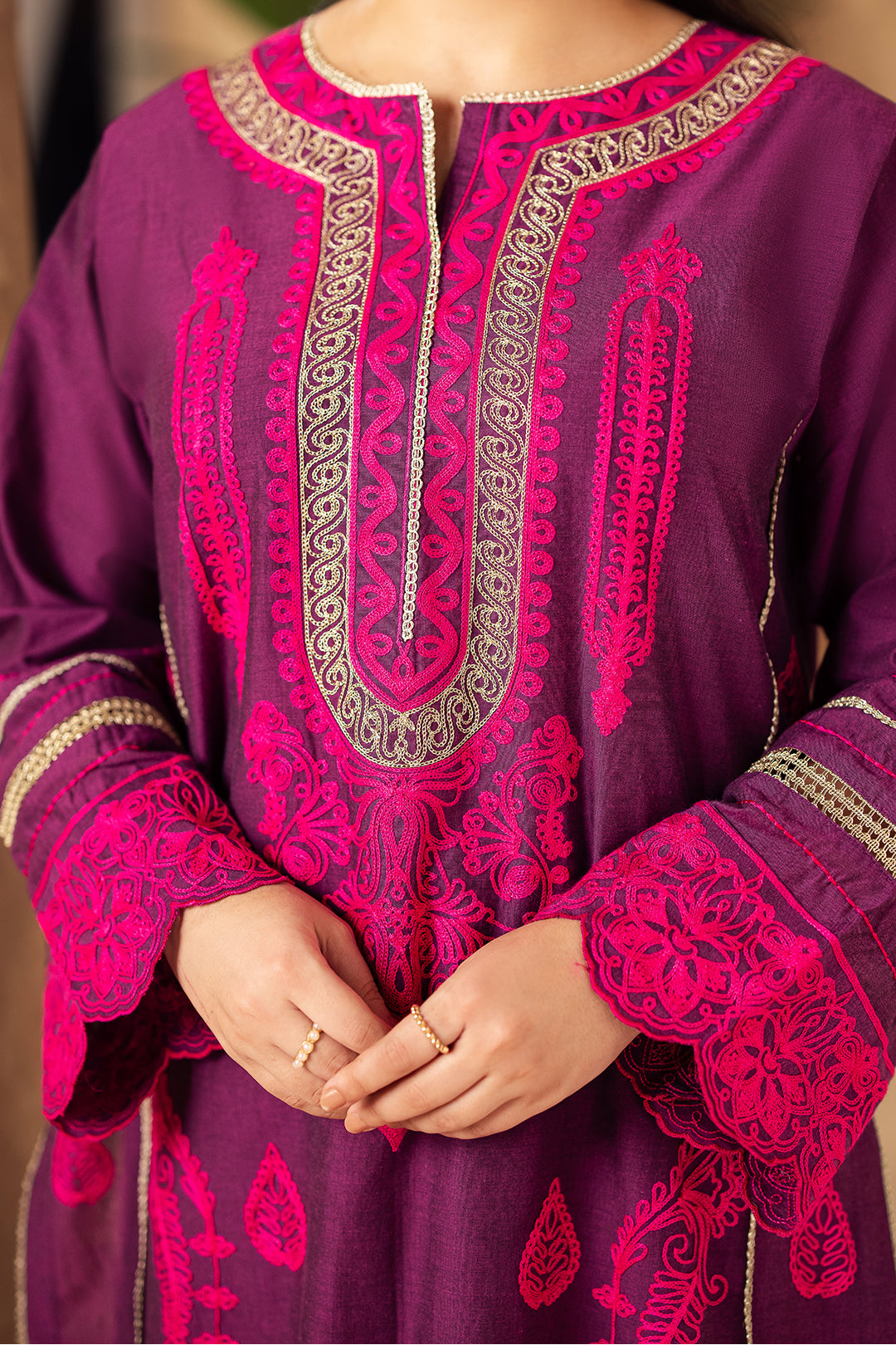 Zellbury | Unstitched 3 Piece Chambray | Embroidered Shirt Shalwar Dupatta - 0230 -  Zellbury Women Essential Unstitched - Original Designer Dress - House of Maryam