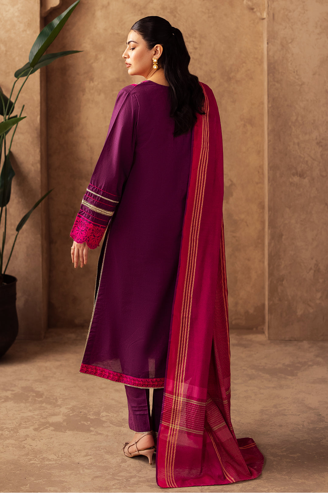 Zellbury | Unstitched 3 Piece Chambray | Embroidered Shirt Shalwar Dupatta - 0230 -  Zellbury Women Essential Unstitched - Original Designer Dress - House of Maryam