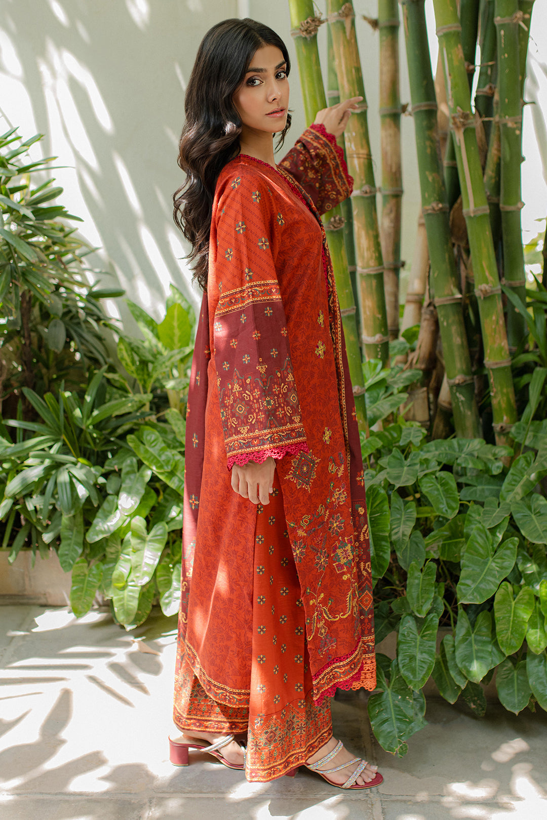 Zellbury | Unstitched 3 Piece Khaddar | Embroidered Shirt Shalwar Dupatta - 0233