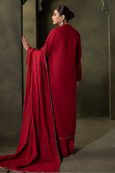 Zellbury | Unstitched 3 Piece Khaddar | Embroidered Shirt Shalwar Dupatta - 0238 -  Zellbury Women Signature Unstitched - Original Designer Dress - House of Maryam