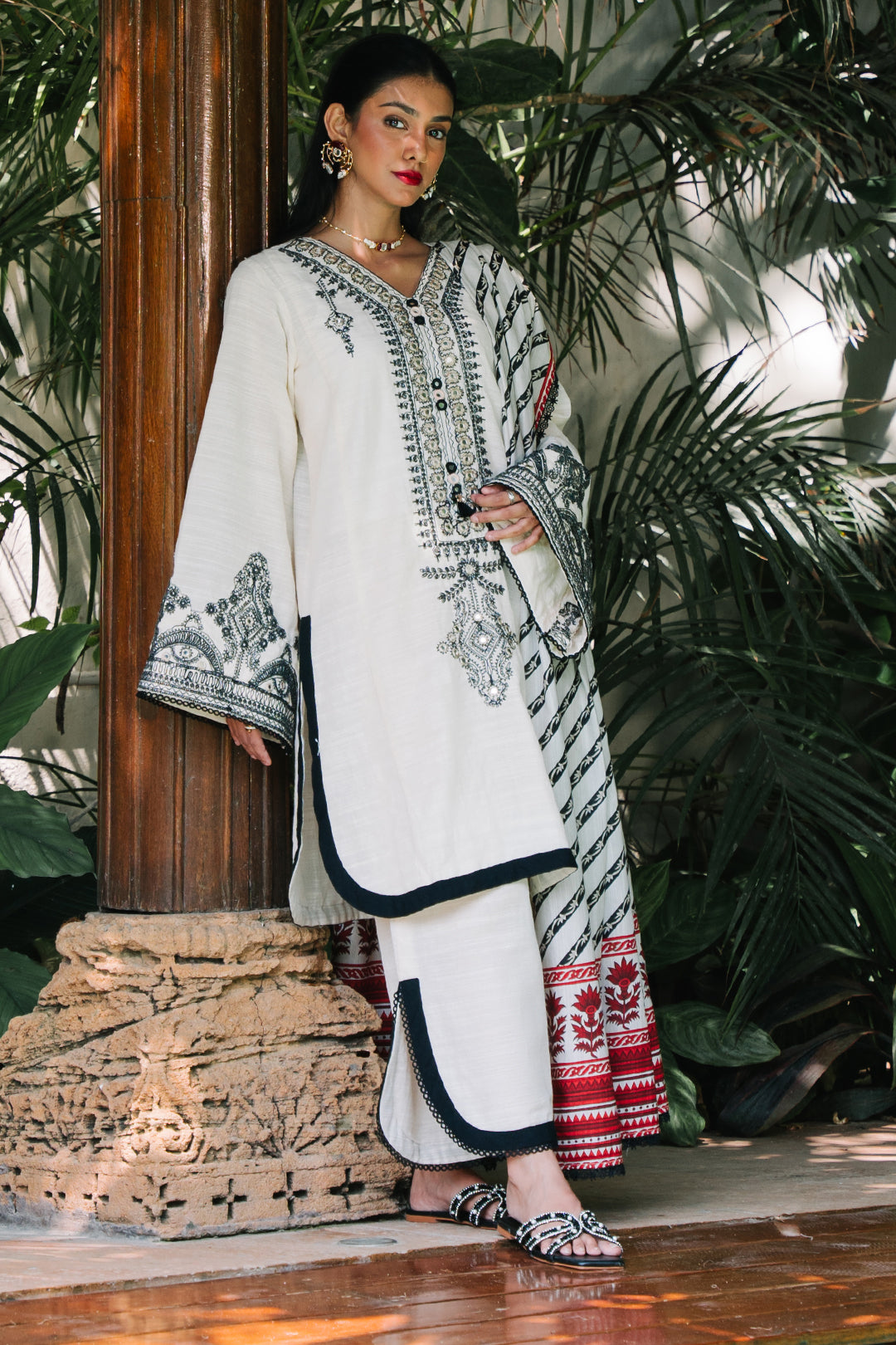 Zellbury | Unstitched 3 Piece Khaddar | Embroidered Shirt Shalwar Dupatta - 0239 -  Zellbury Women Signature Unstitched - Original Designer Dress - House of Maryam