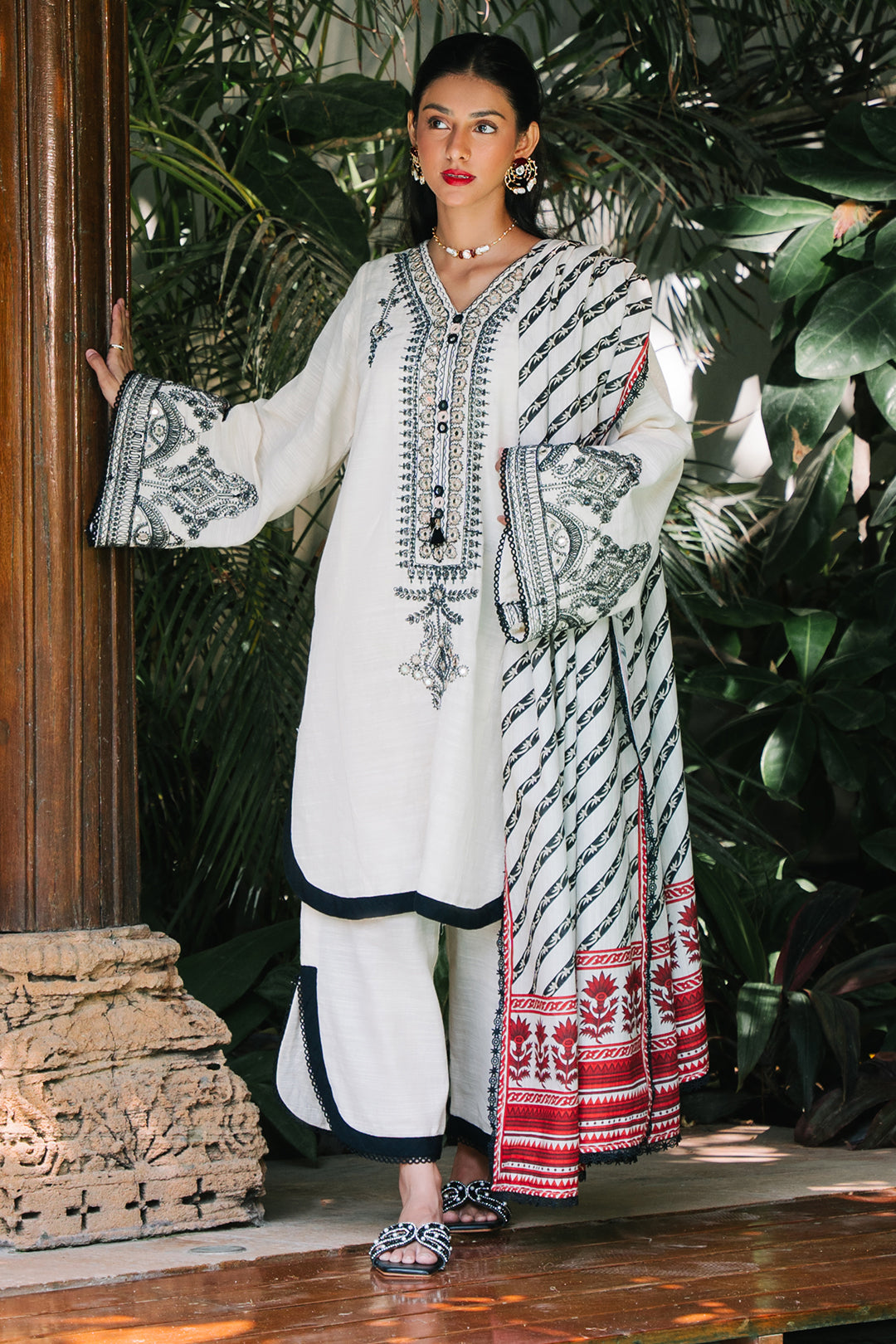 Zellbury | Unstitched 3 Piece Khaddar | Embroidered Shirt Shalwar Dupatta - 0239 -  Zellbury Women Signature Unstitched - Original Designer Dress - House of Maryam