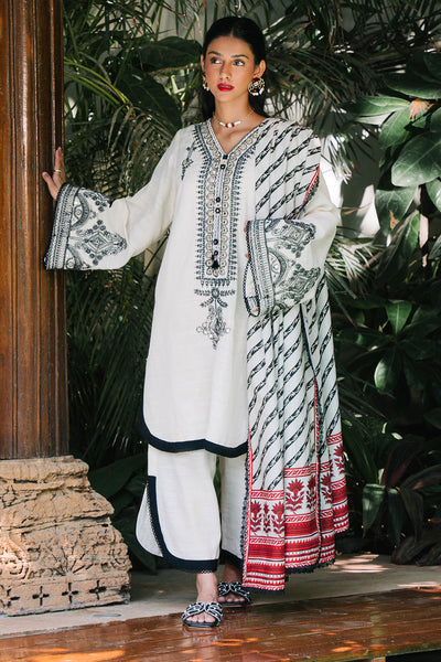 Zellbury | Unstitched 3 Piece Khaddar | Embroidered Shirt Shalwar Dupatta - 0239 -  Zellbury Women Signature Unstitched - Original Designer Dress - House of Maryam