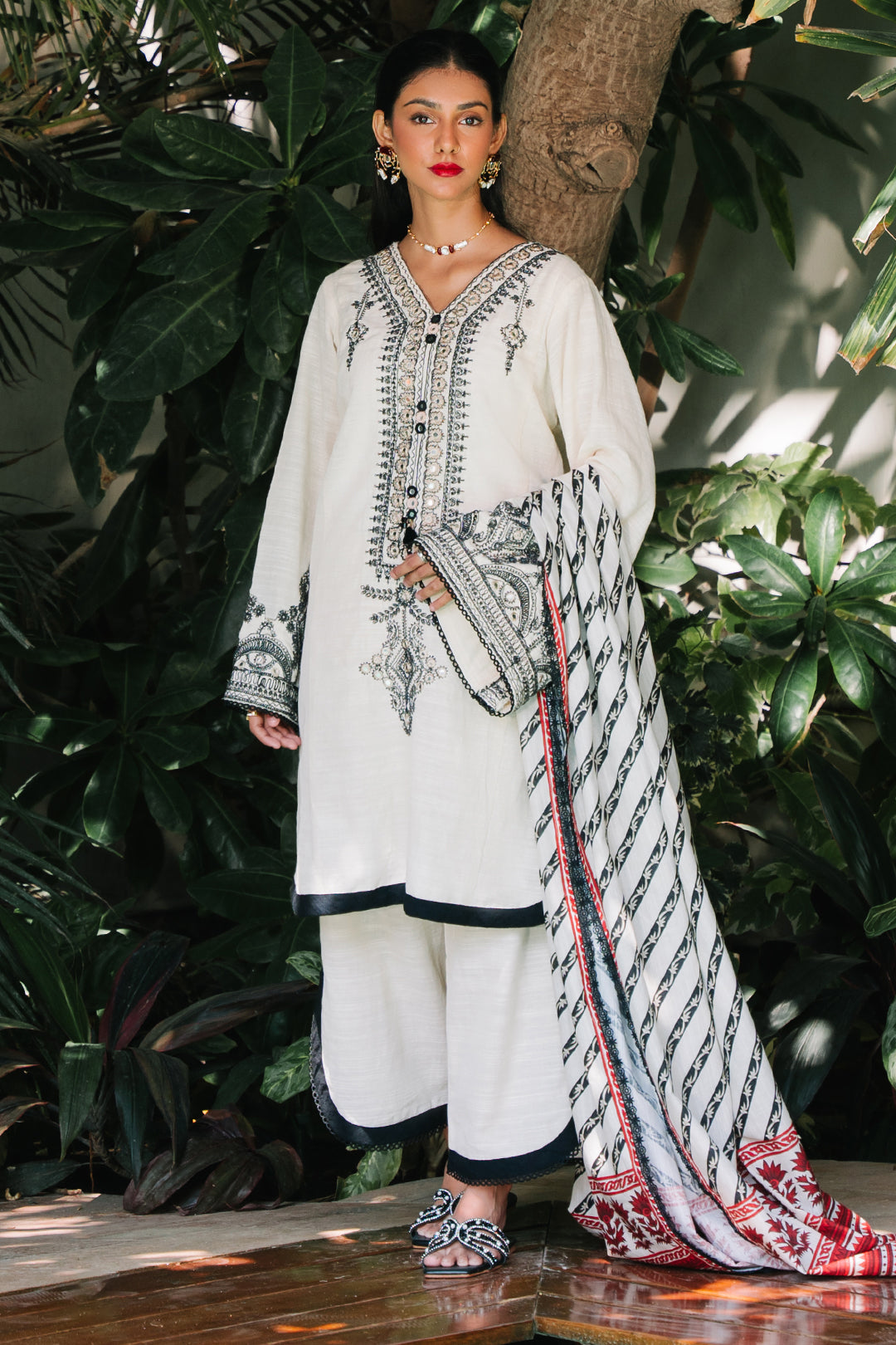Zellbury | Unstitched 3 Piece Khaddar | Embroidered Shirt Shalwar Dupatta - 0239 -  Zellbury Women Signature Unstitched - Original Designer Dress - House of Maryam