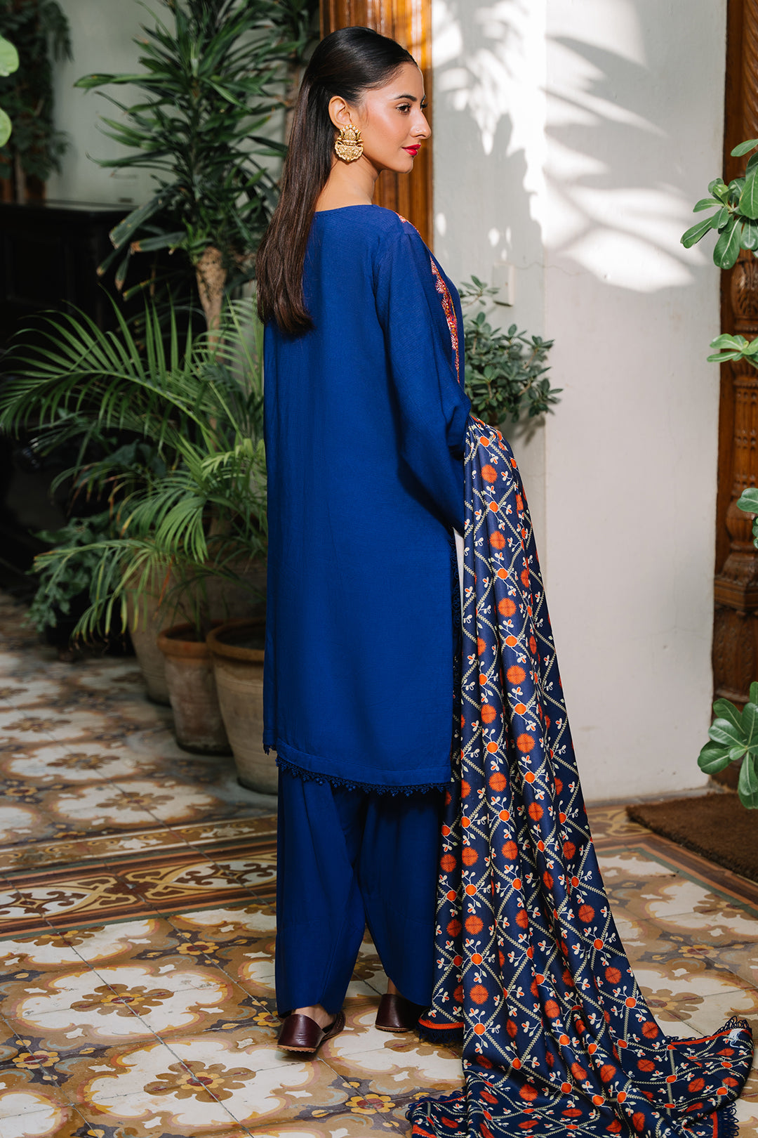 Zellbury | Unstitched 3 Piece Cotail | Embroidered Shirt Shalwar Dupatta - 0245 -  Zellbury Women Signature Unstitched - Original Designer Dress - House of Maryam
