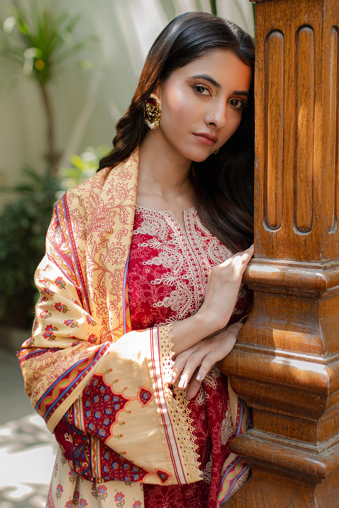Zellbury | Unstitched 3 Piece Khaddar | Embroidered Shirt Shalwar Dupatta - 0309 -  Zellbury Women Essential Unstitched - Original Designer Dress - House of Maryam