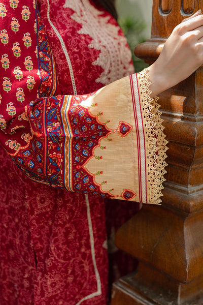 Zellbury | Unstitched 3 Piece Khaddar | Embroidered Shirt Shalwar Dupatta - 0309 -  Zellbury Women Essential Unstitched - Original Designer Dress - House of Maryam