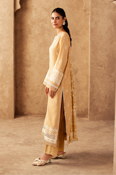 Zellbury | Unstitched 3 Piece Khaddar | Embroidered Shirt Shalwar Shawl - 0310 -  Zellbury Women Essential Unstitched - Original Designer Dress - House of Maryam
