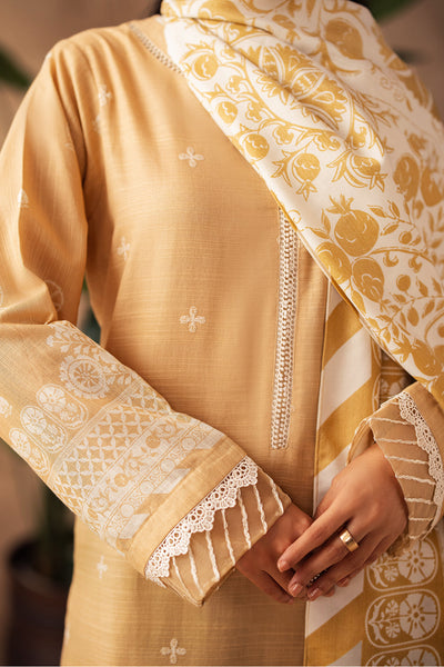 Zellbury | Unstitched 3 Piece Khaddar | Embroidered Shirt Shalwar Shawl - 0310 -  Zellbury Women Essential Unstitched - Original Designer Dress - House of Maryam
