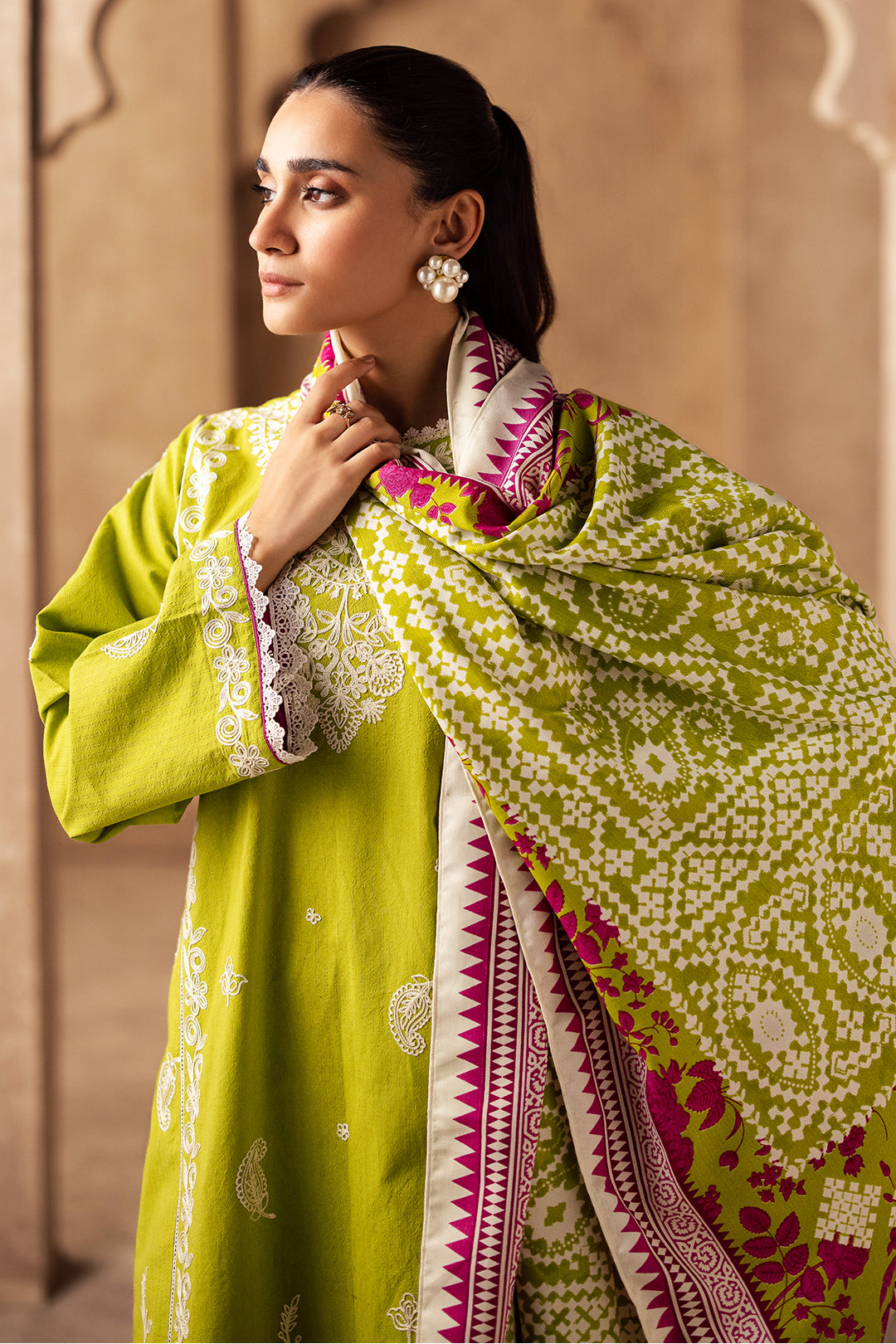 Zellbury | Unstitched 3 Piece Khaddar | Embroidered Shirt Shalwar Shawl - 0316 -  Zellbury Women Essential Unstitched - Original Designer Dress - House of Maryam