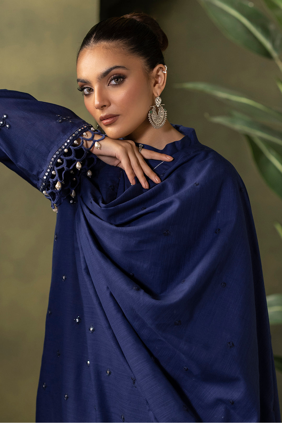 Zellbury | Unstitched 3 Piece Khaddar | Embroidered Shirt Shalwar Dupatta - 0322 -  Zellbury Women Signature Unstitched - Original Designer Dress - House of Maryam