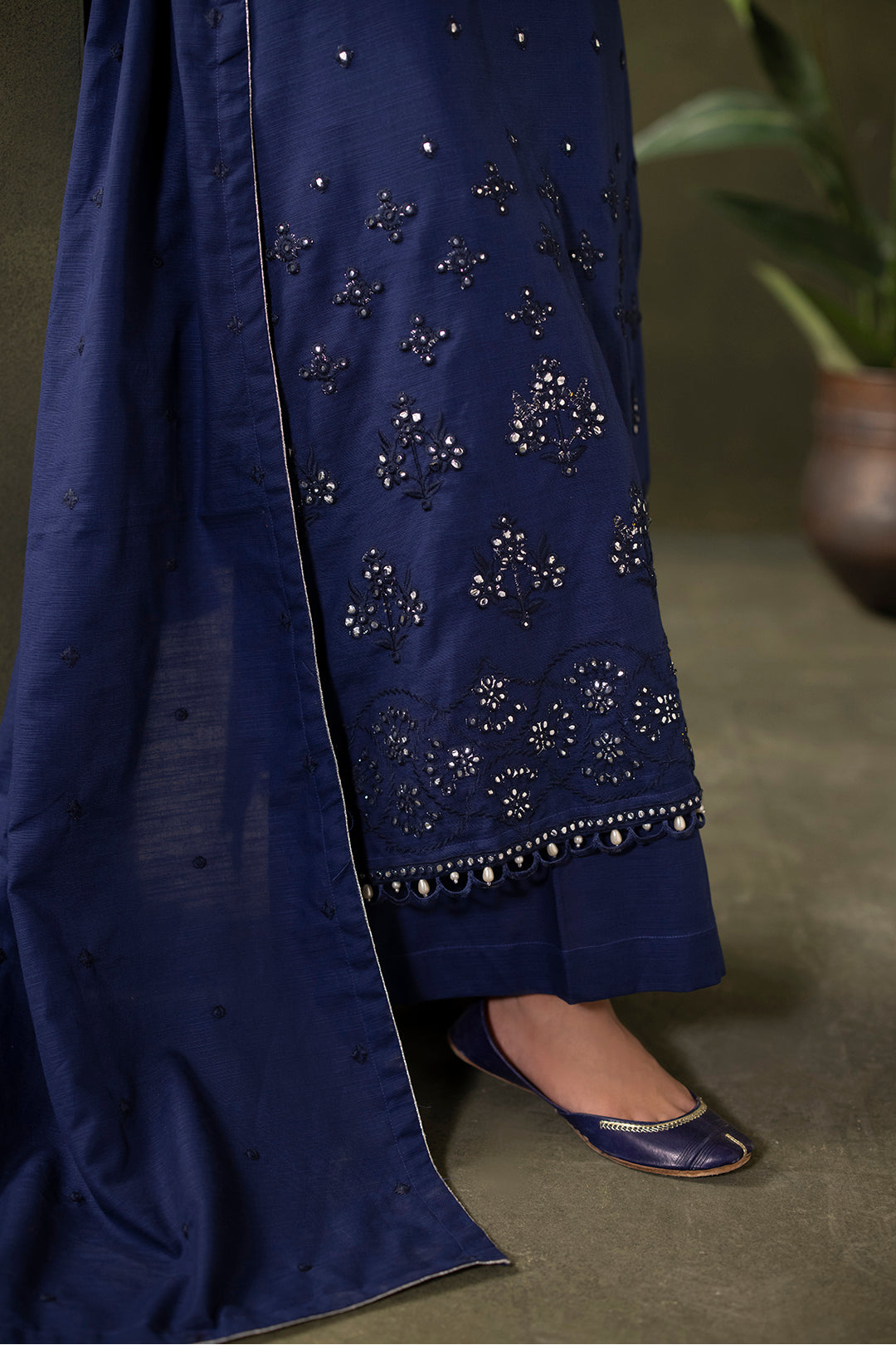 Zellbury | Unstitched 3 Piece Khaddar | Embroidered Shirt Shalwar Dupatta - 0322 -  Zellbury Women Signature Unstitched - Original Designer Dress - House of Maryam