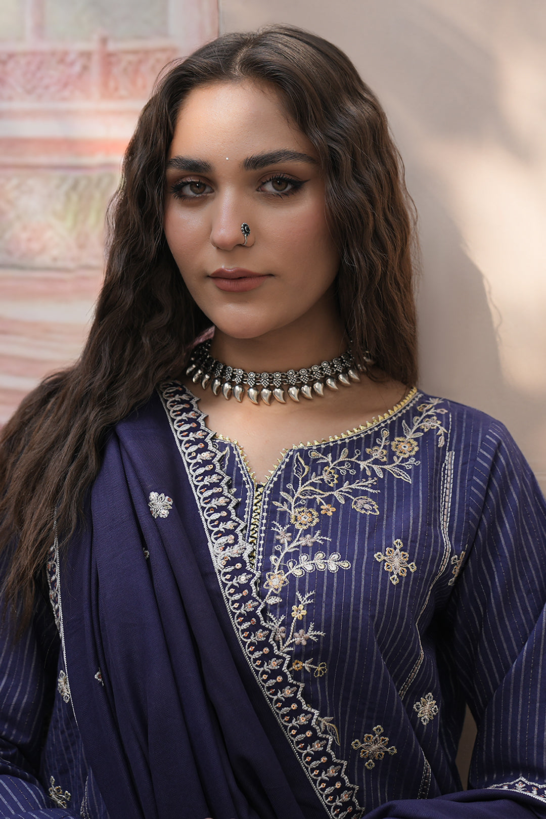 Zellbury | Unstitched 3 Piece Khaddar | Embroidered Shirt Shalwar Shawl - 0409 -  Zellbury Women Essential Unstitched - Original Designer Dress - House of Maryam