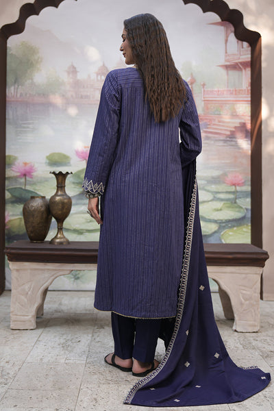 Zellbury | Unstitched 3 Piece Khaddar | Embroidered Shirt Shalwar Shawl - 0409 -  Zellbury Women Essential Unstitched - Original Designer Dress - House of Maryam