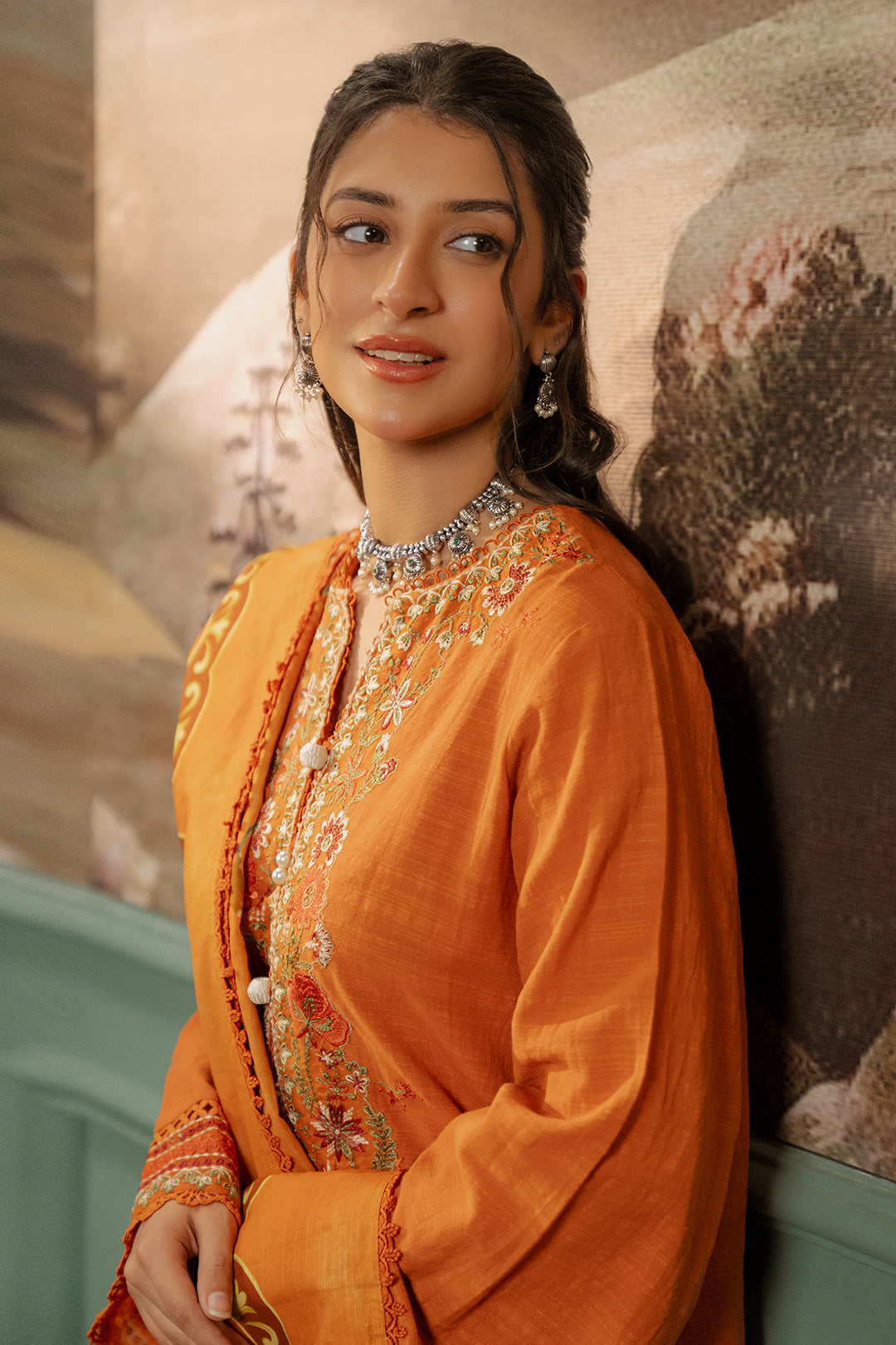 Zellbury | Unstitched 3 Piece Khaddar | Embroidered Shirt Shalwar Dupatta - 0413 -  Zellbury Women Signature Unstitched -  House of Maryam