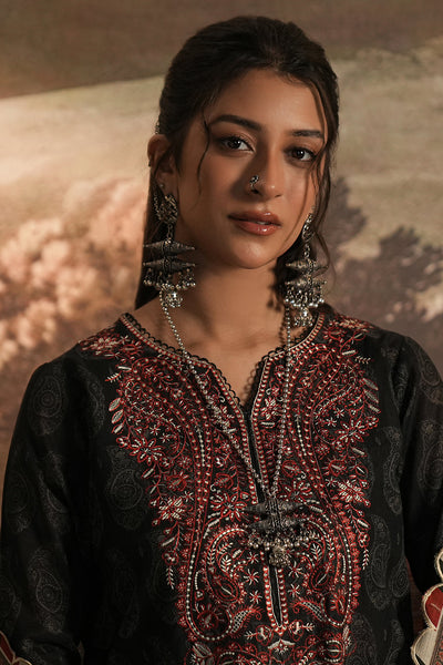 Zellbury | Unstitched 3 Piece Khaddar | Embroidered Shirt Shalwar Dupatta - 0480 -  Zellbury Women Essential Unstitched - Original Designer Dress - House of Maryam