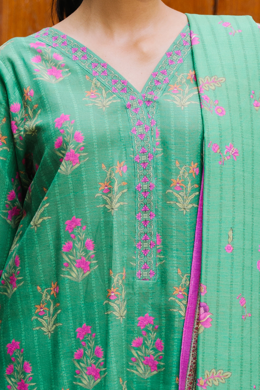 Zellbury | Unstitched 2 Piece Khaddar | Shirt Dupatta - 0159 -  Zellbury Women Essential Unstitched - Original Designer Dress - House of Maryam