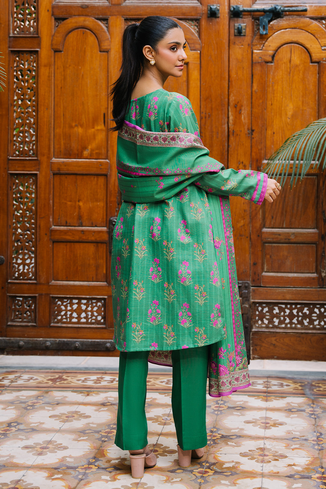 Zellbury | Unstitched 2 Piece Khaddar | Shirt Dupatta - 0159 -  Zellbury Women Essential Unstitched - Original Designer Dress - House of Maryam