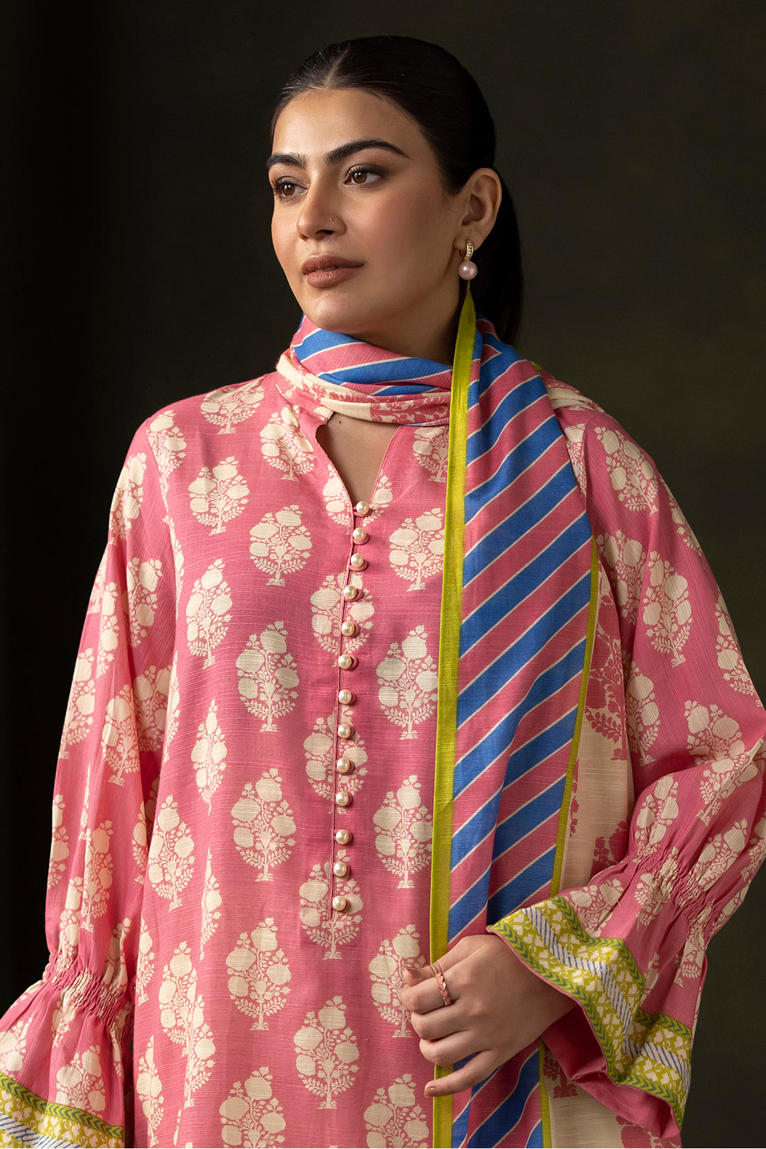 Zellbury | Unstitched 2 Piece Khaddar | Shirt Dupatta - 0160 -  Zellbury Women Essential Unstitched - Original Designer Dress - House of Maryam