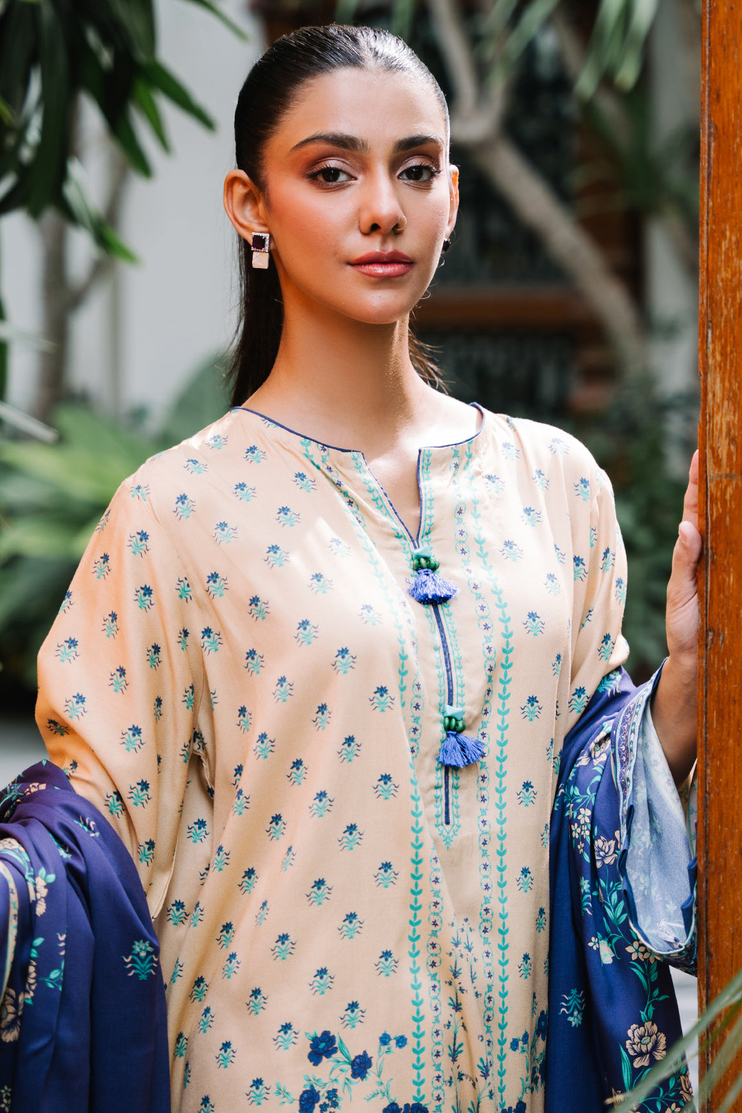 Zellbury | Unstitched 2 Piece Viscose | Shirt Dupatta - 0161 -  Zellbury Women Essential Unstitched - Original Designer Dress - House of Maryam