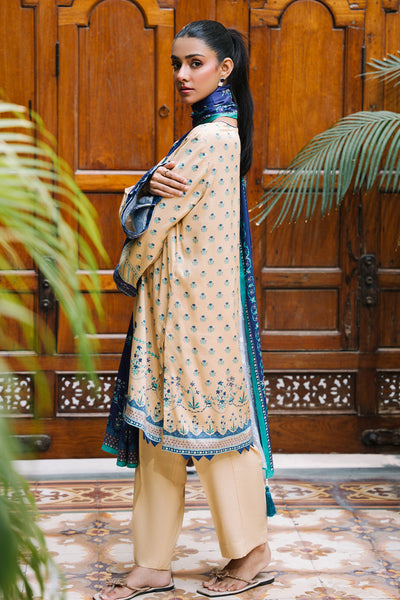 Zellbury | Unstitched 2 Piece Viscose | Shirt Dupatta - 0161 -  Zellbury Women Essential Unstitched - Original Designer Dress - House of Maryam