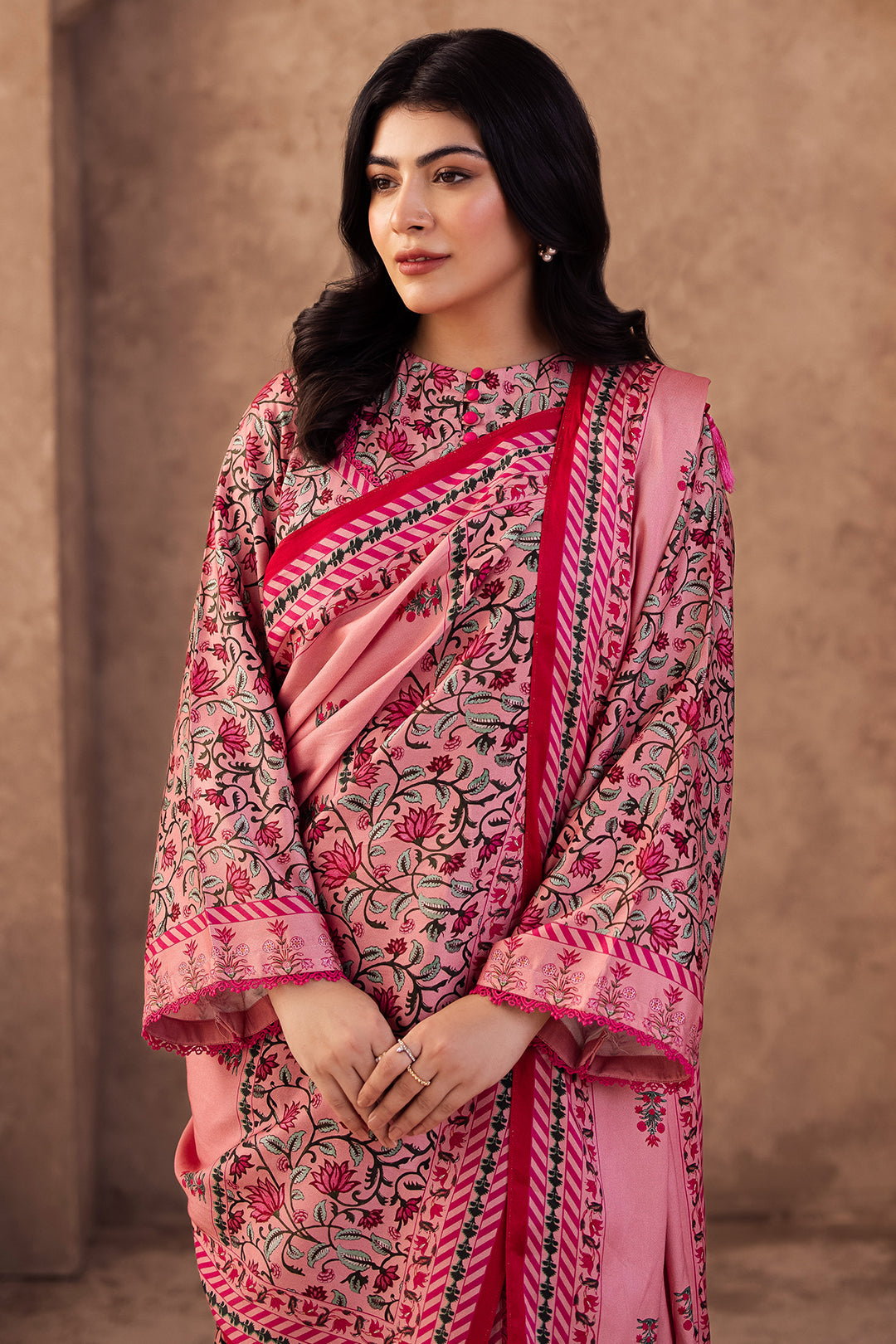 Zellbury | Unstitched 2 Piece Viscose | Shirt Dupatta - 0253