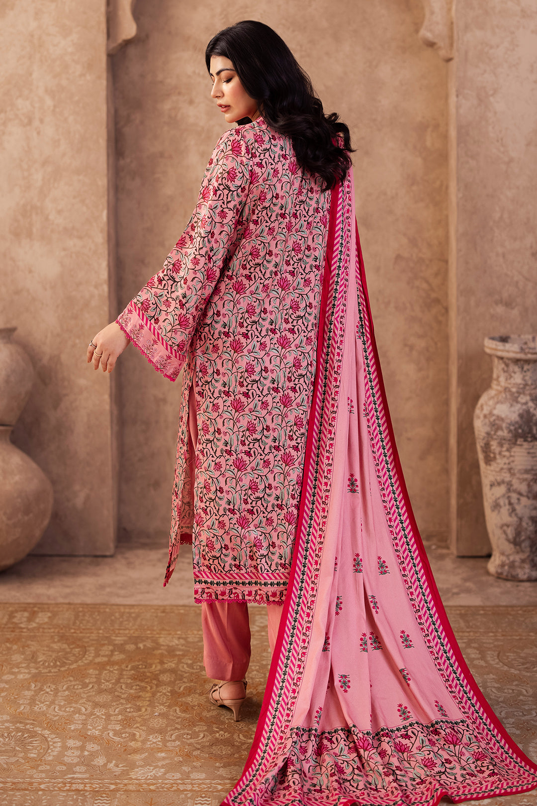 Zellbury | Unstitched 2 Piece Viscose | Shirt Dupatta - 0253 -  Zellbury Women Essential Unstitched - Original Designer Dress - House of Maryam