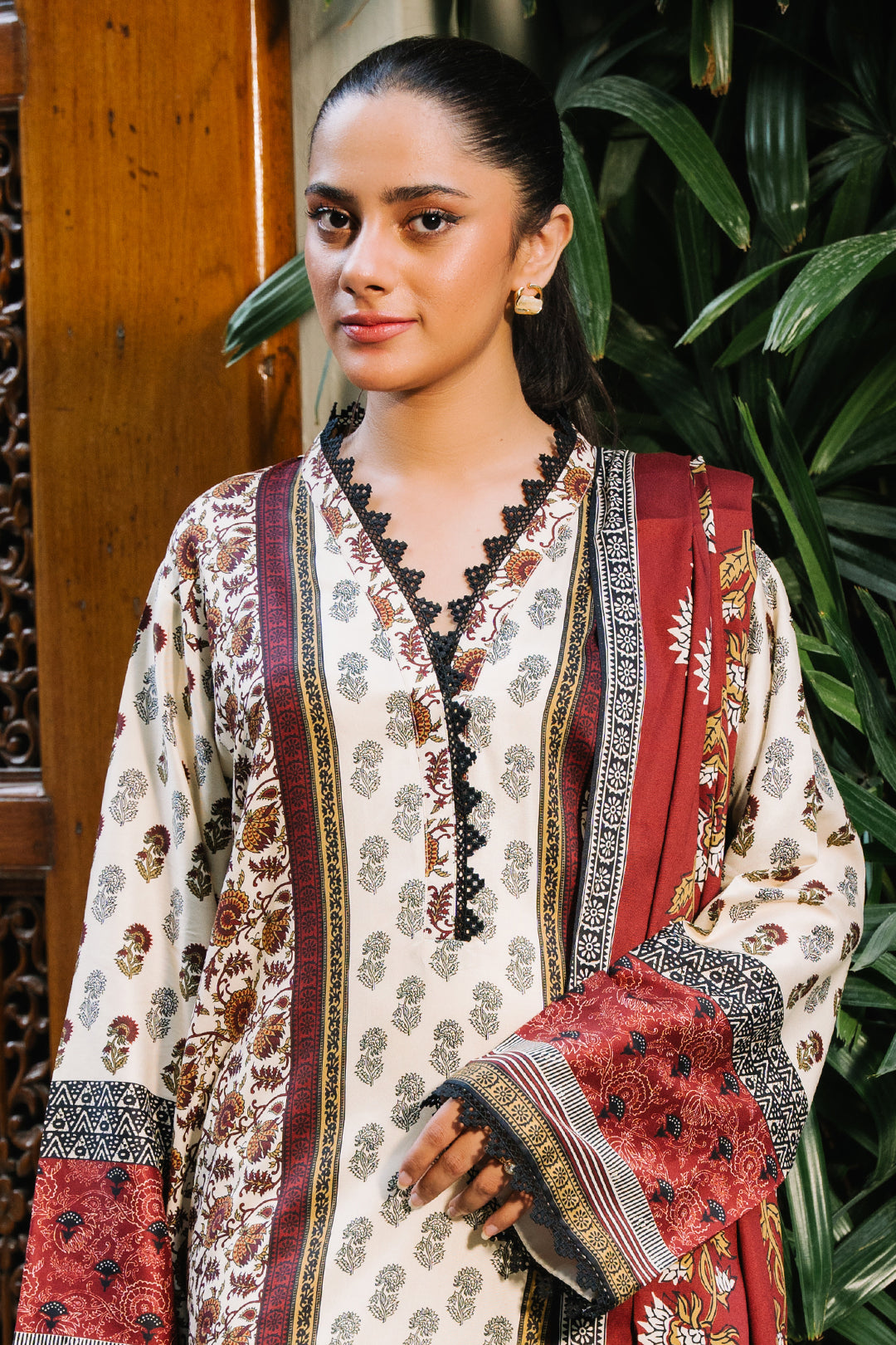 Zellbury | Unstitched 2 Piece Viscose | Shirt Dupatta - 0254 -  Zellbury Women Essential Unstitched - Original Designer Dress - House of Maryam