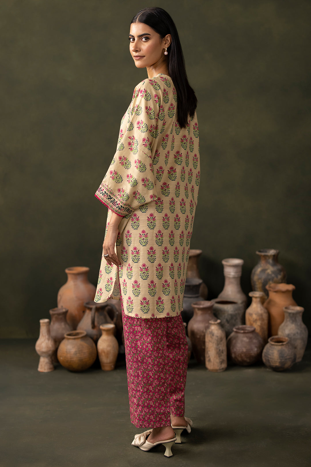 Zellbury | Unstitched 2 Piece Khaddar | Shirt Shalwar - 0256 -  Zellbury Women Essential Unstitched - Original Designer Dress - House of Maryam