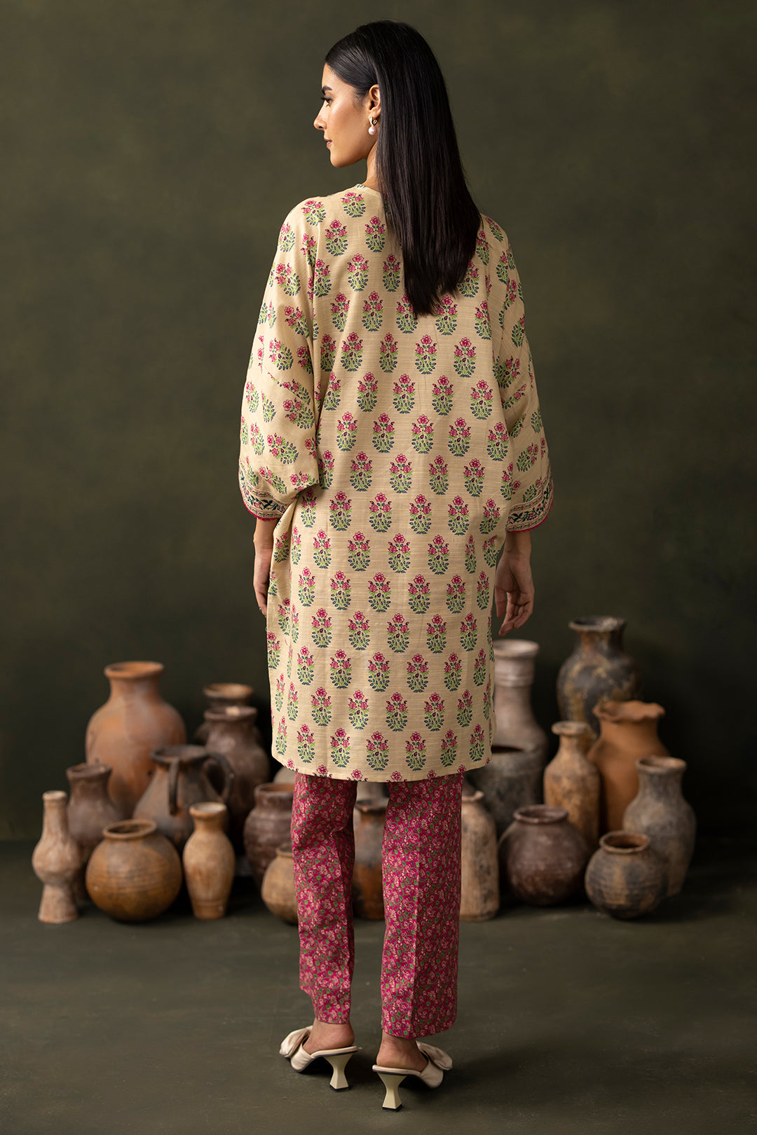 Zellbury | Unstitched 2 Piece Khaddar | Shirt Shalwar - 0256 -  Zellbury Women Essential Unstitched - Original Designer Dress - House of Maryam
