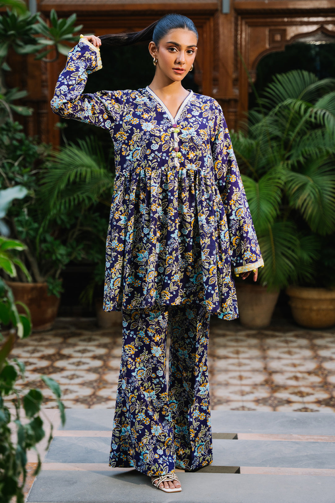Zellbury | Unstitched 2 Piece Khaddar | Shirt Shalwar - 0257 -  Zellbury Women Essential Unstitched - Original Designer Dress - House of Maryam