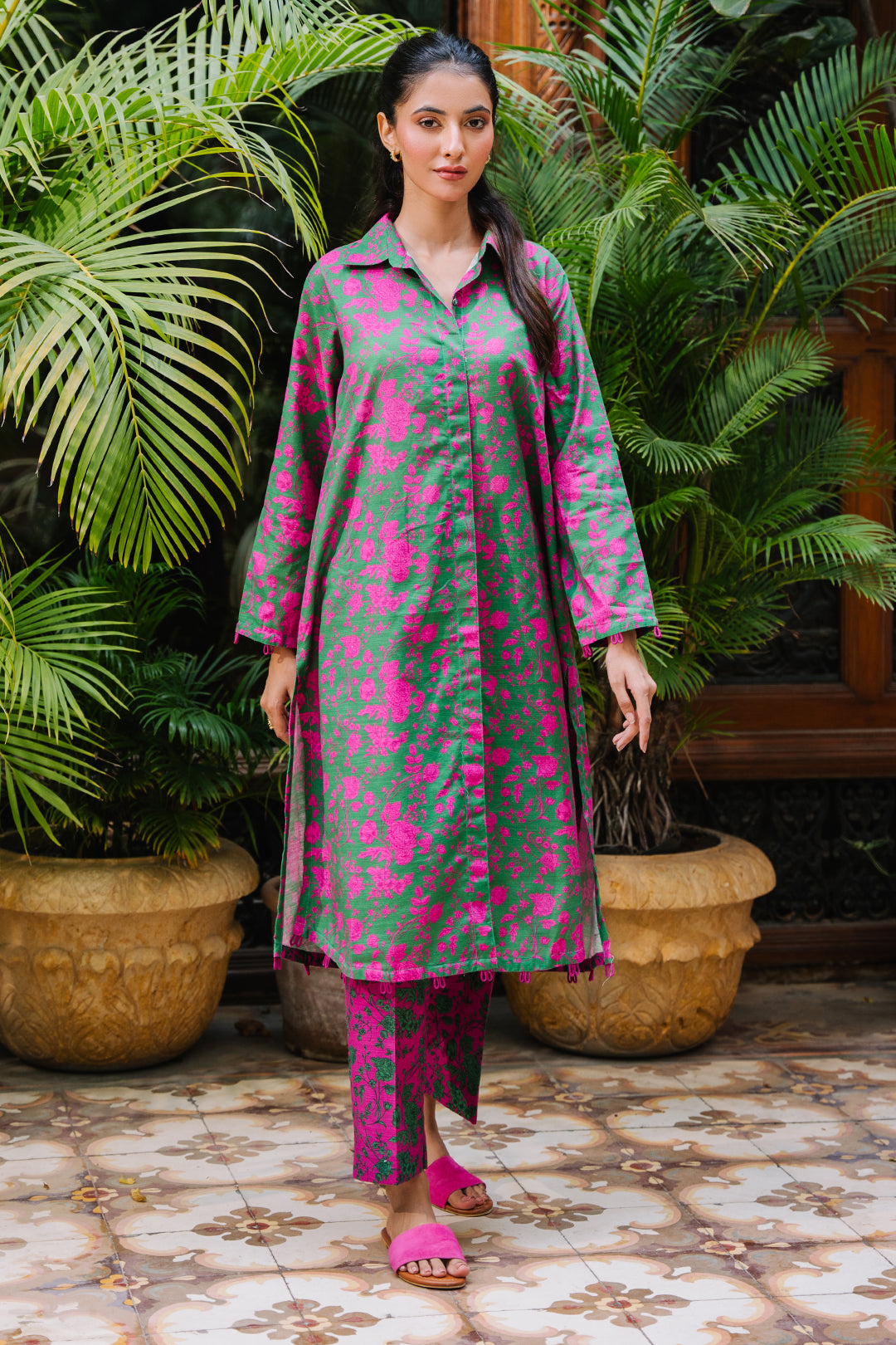 Zellbury | Unstitched 2 Piece Khaddar | Shirt Shalwar - 0258 -  Zellbury Women Essential Unstitched - Original Designer Dress - House of Maryam