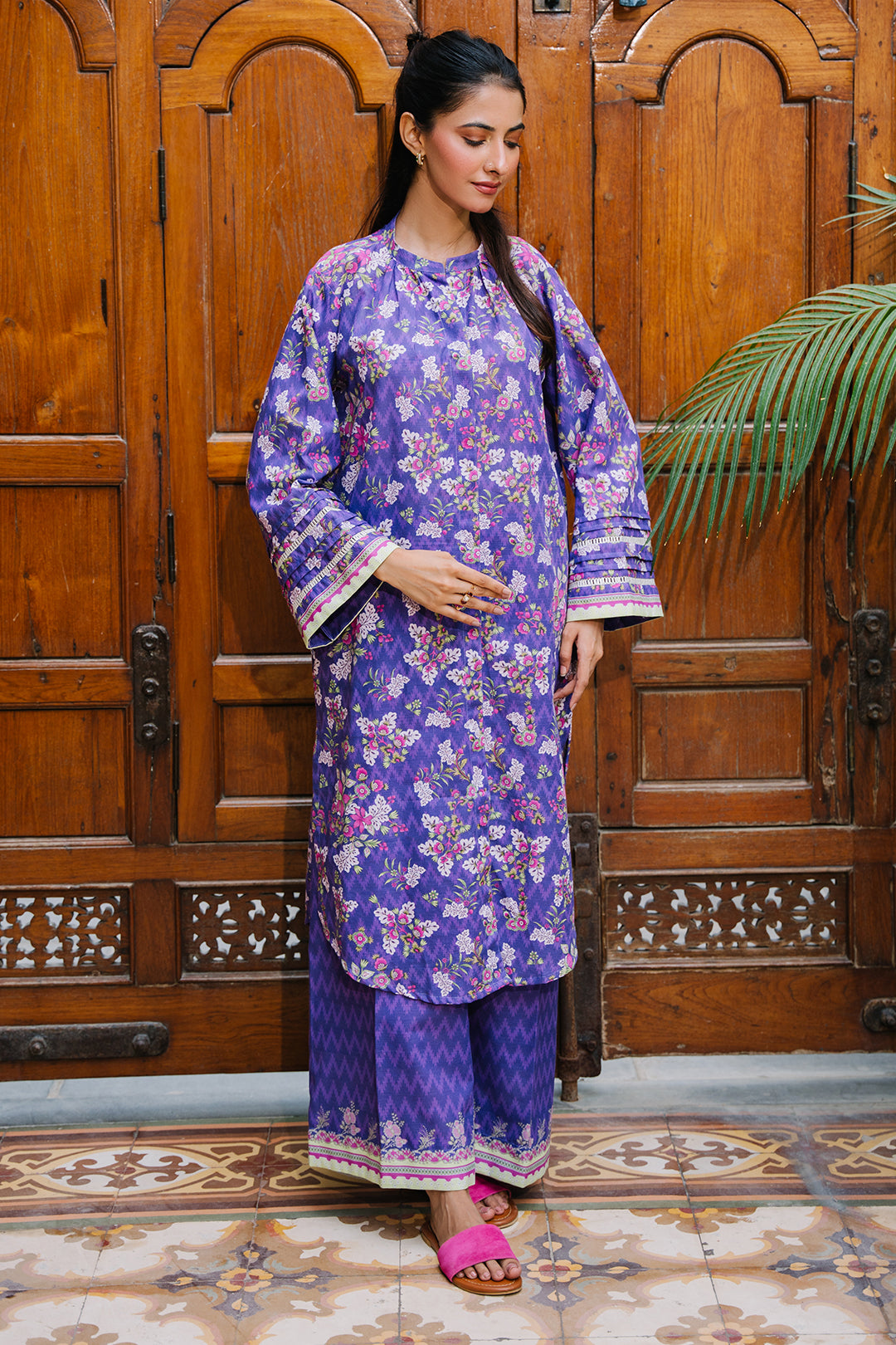 Zellbury | Unstitched 2 Piece Khaddar | Shirt Shalwar - 0259 -  Zellbury Women Essential Unstitched - Original Designer Dress - House of Maryam