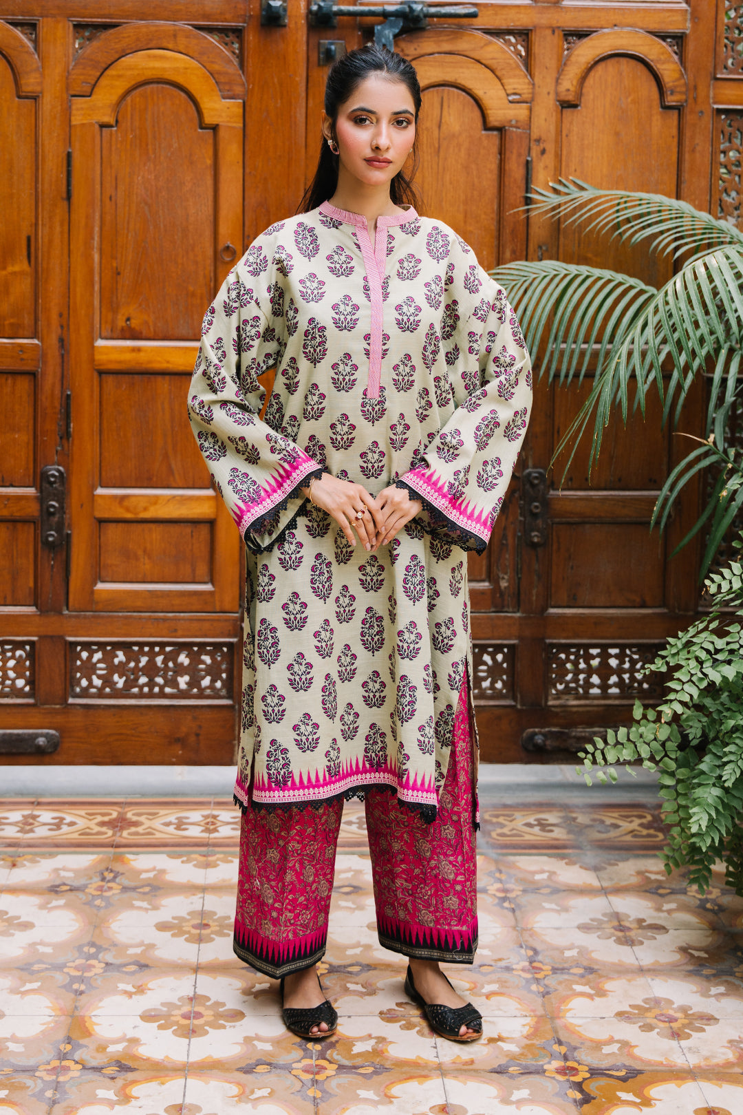 Zellbury | Unstitched 2 Piece Khaddar | Shirt Shalwar - 0260 -  Zellbury Women Essential Unstitched - Original Designer Dress - House of Maryam