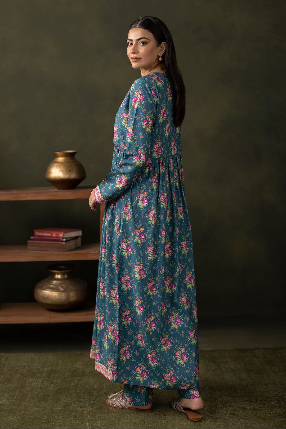 Zellbury | Unstitched 2 Piece Viscose | Shirt Shalwar - 0261 -  Zellbury Women Essential Unstitched - Original Designer Dress - House of Maryam