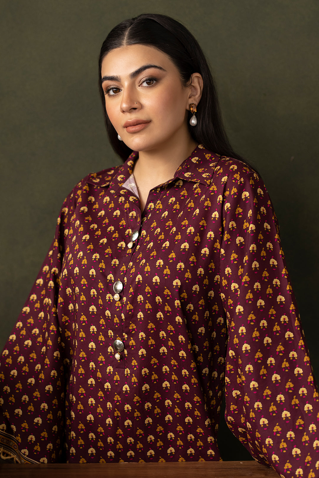 Zellbury | Unstitched 2 Piece Viscose | Shirt Shalwar - 0262 -  Zellbury Women Essential Unstitched - Original Designer Dress - House of Maryam