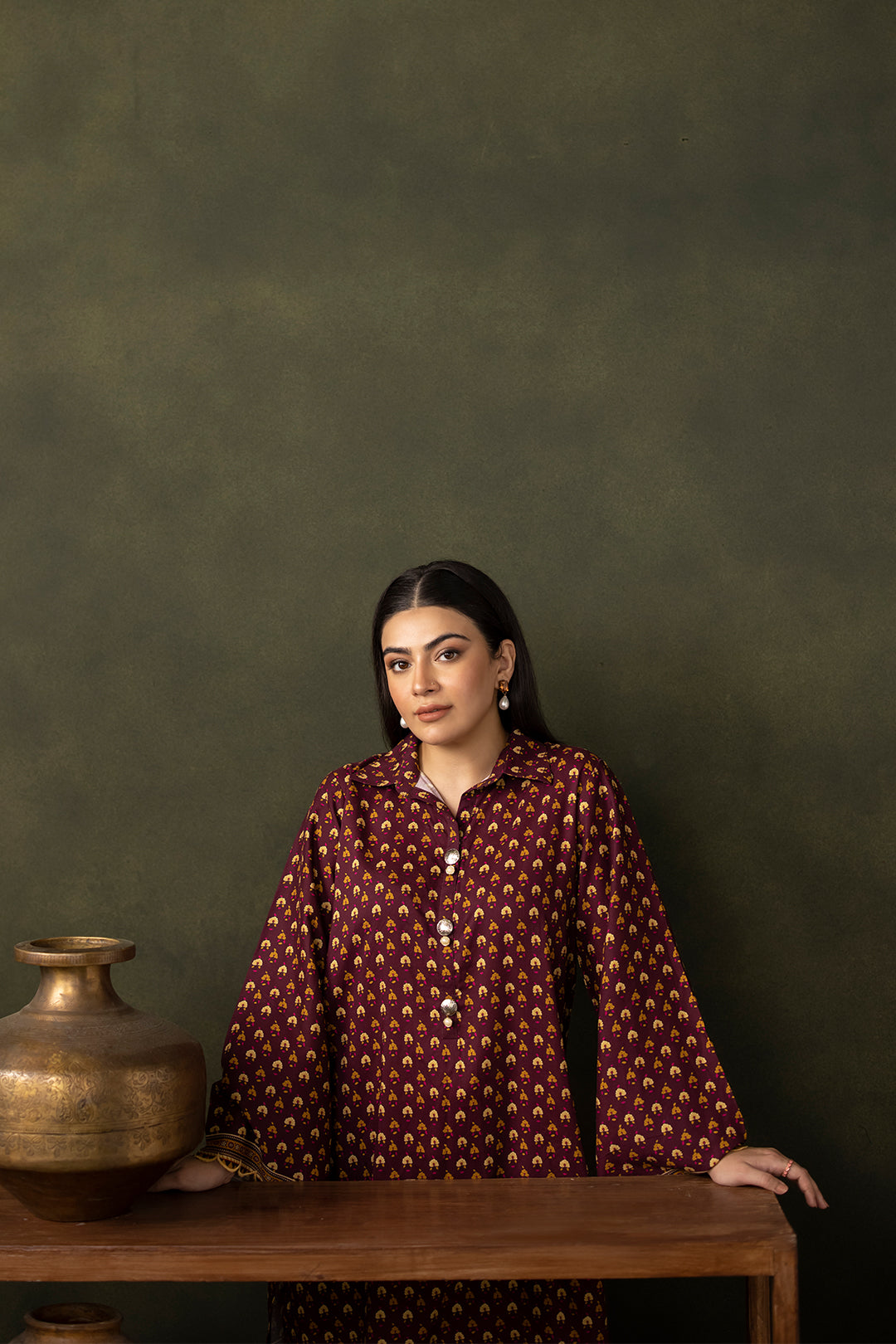 Zellbury | Unstitched 2 Piece Viscose | Shirt Shalwar - 0262 -  Zellbury Women Essential Unstitched - Original Designer Dress - House of Maryam