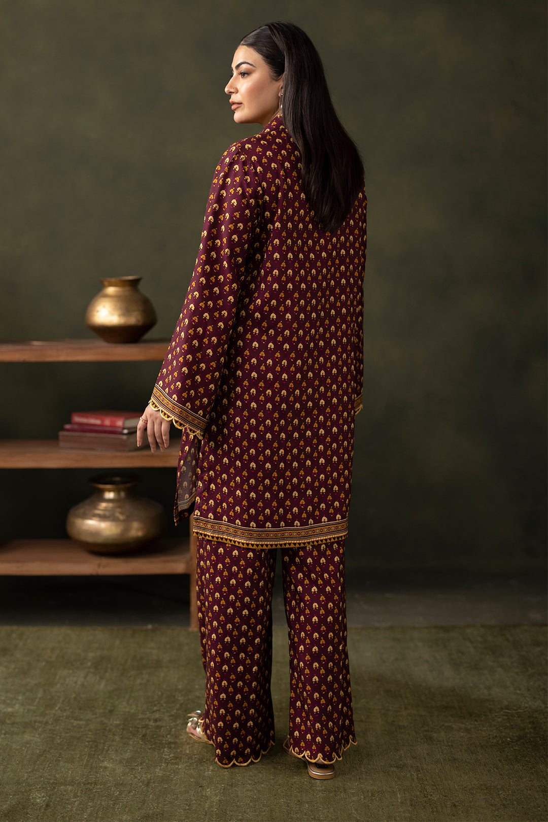 Zellbury | Unstitched 2 Piece Viscose | Shirt Shalwar - 0262 -  Zellbury Women Essential Unstitched - Original Designer Dress - House of Maryam