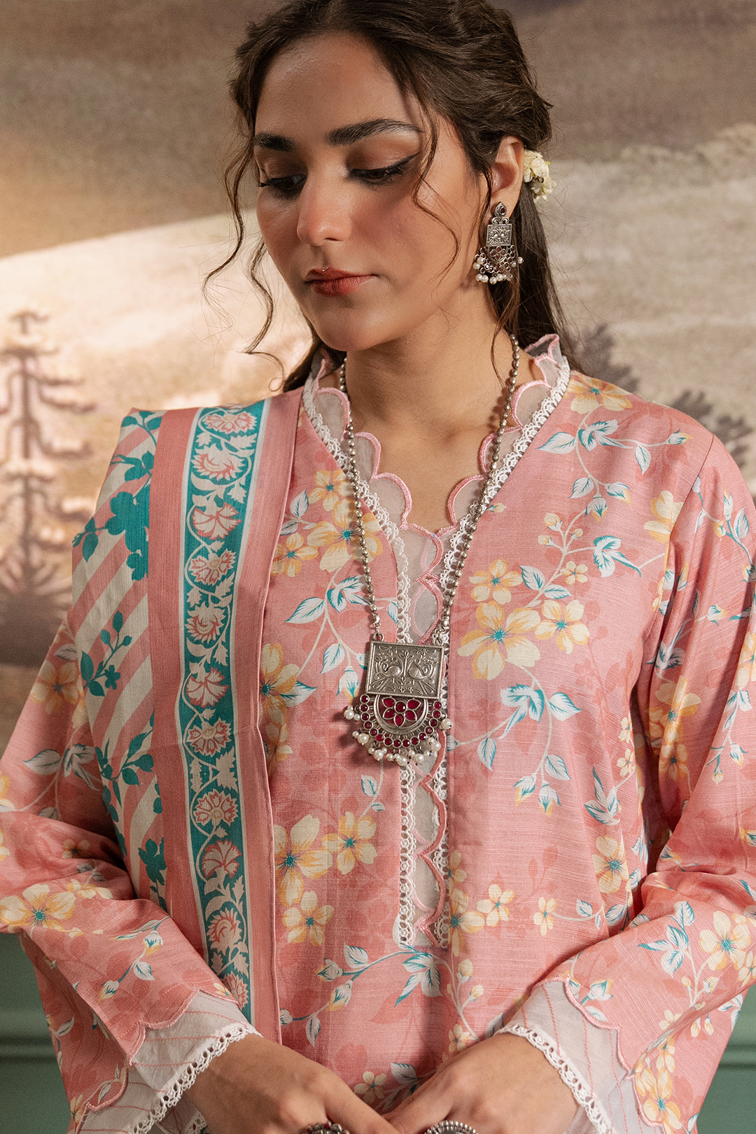 Zellbury | Unstitched 2 Piece Khaddar | Shirt Dupatta - 0331 -  Zellbury Women Essential Unstitched - Original Designer Dress - House of Maryam