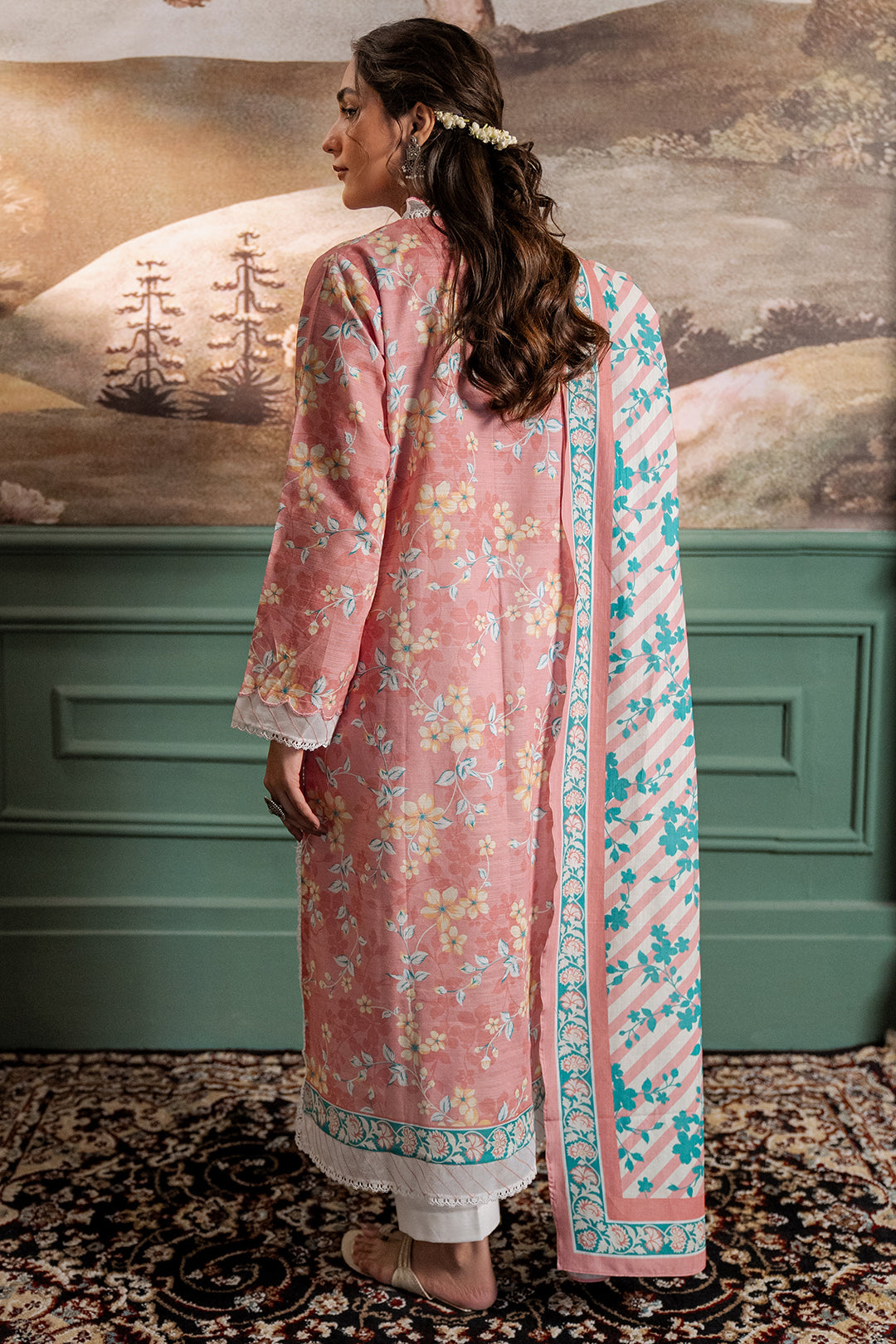 Zellbury | Unstitched 2 Piece Khaddar | Shirt Dupatta - 0331 -  Zellbury Women Essential Unstitched - Original Designer Dress - House of Maryam