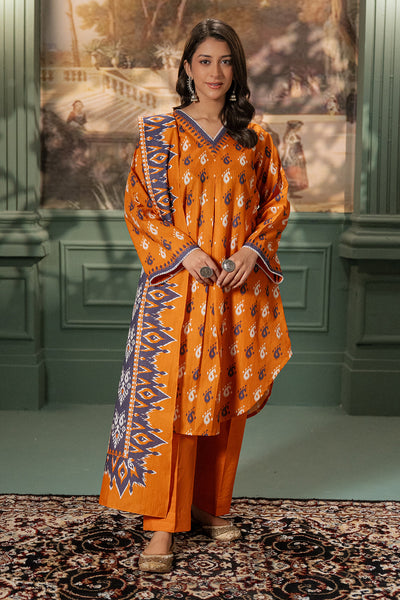 Zellbury | Unstitched 2 Piece Khaddar | Shirt Dupatta - 0335 -  Zellbury Women Essential Unstitched - Original Designer Dress - House of Maryam