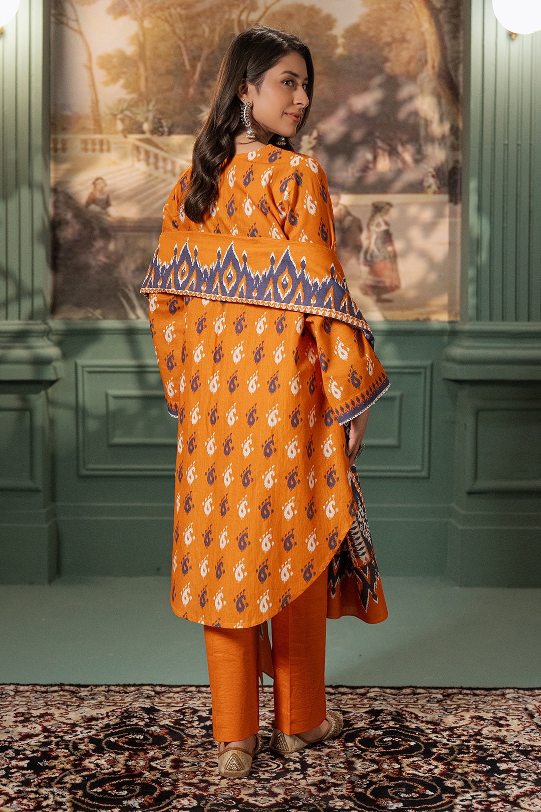 Zellbury | Unstitched 2 Piece Khaddar | Shirt Dupatta - 0335 -  Zellbury Women Essential Unstitched - Original Designer Dress - House of Maryam