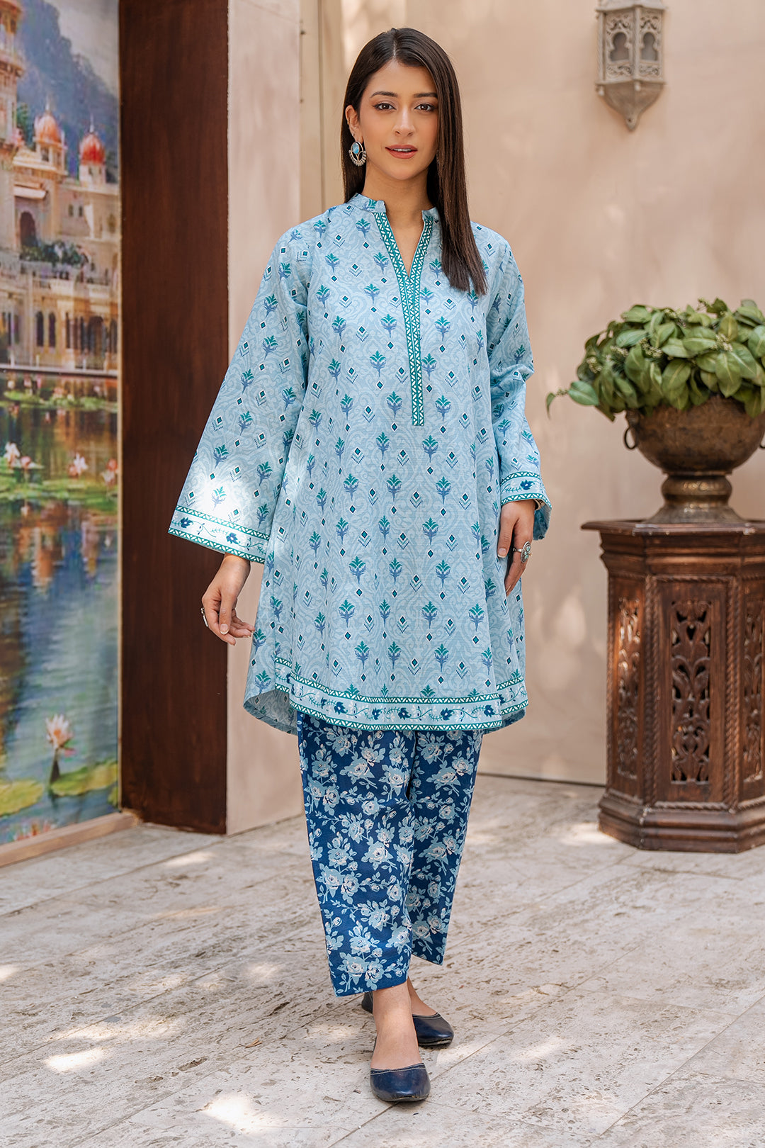 Zellbury | Unstitched 2 Piece Khaddar | Shirt Shalwar - 0337 -  Zellbury Women Essential Unstitched - Original Designer Dress - House of Maryam