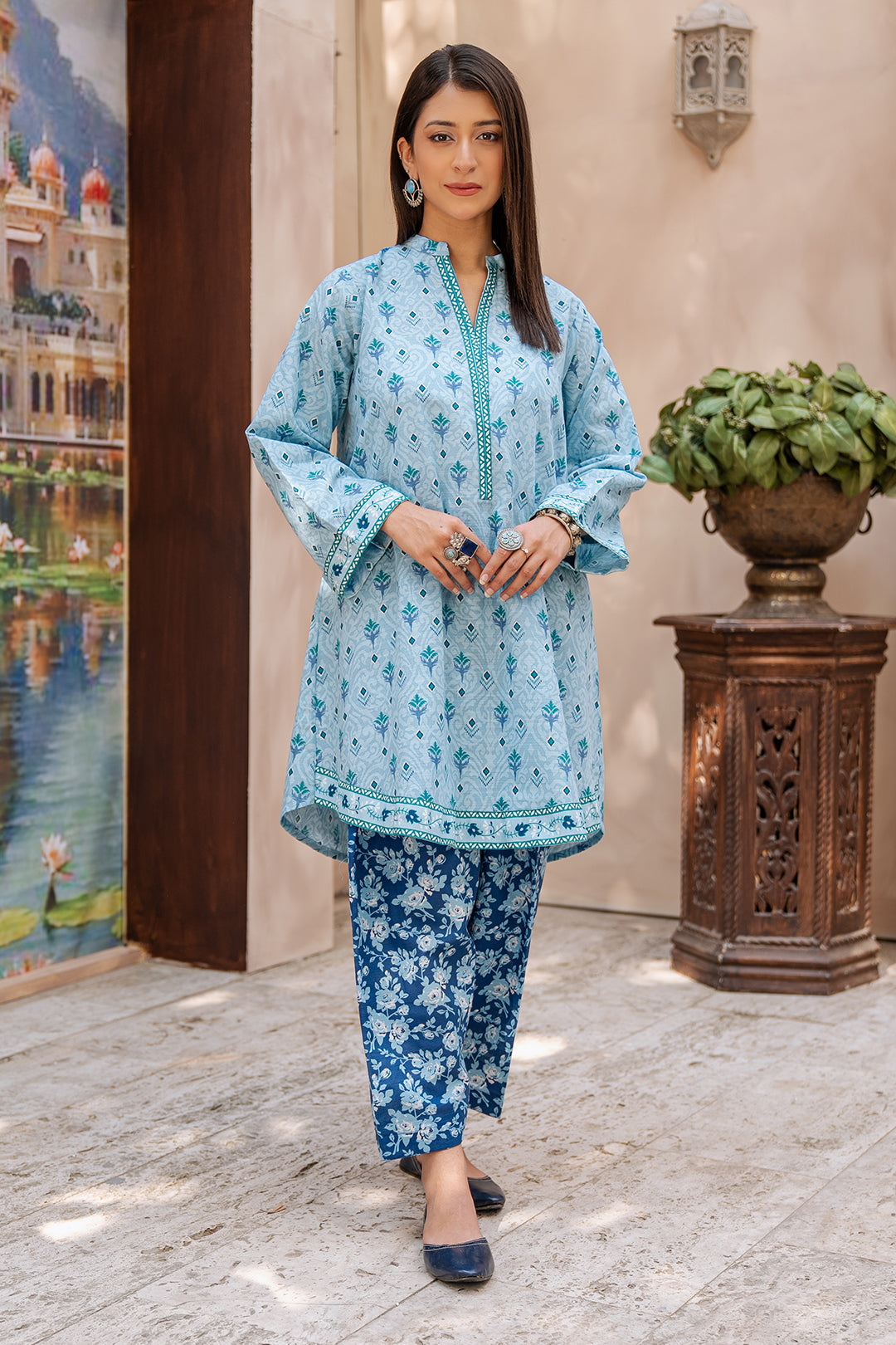 Zellbury | Unstitched 2 Piece Khaddar | Shirt Shalwar - 0337