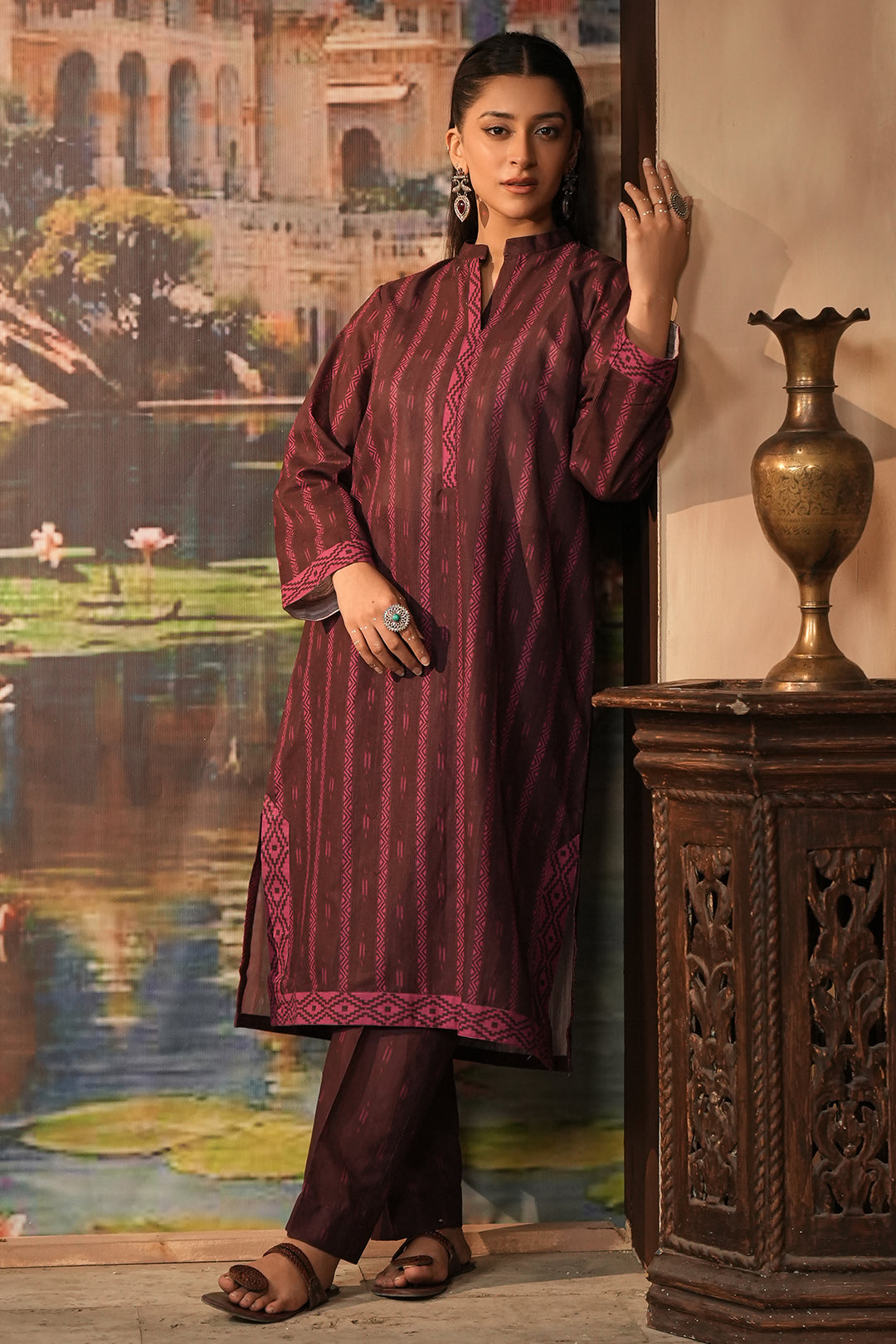 Zellbury | Unstitched 2 Piece Khaddar | Shirt Shalwar - 0343