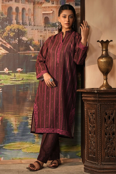 Zellbury | Unstitched 2 Piece Khaddar | Shirt Shalwar - 0343 -  Zellbury Women Essential Unstitched - Original Designer Dress - House of Maryam