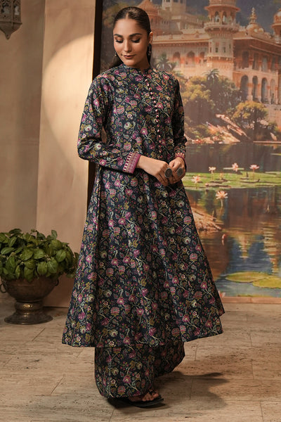 Zellbury | Unstitched 2 Piece Khaddar | Shirt Shalwar - 0345 -  Zellbury Women Essential Unstitched - Original Designer Dress - House of Maryam